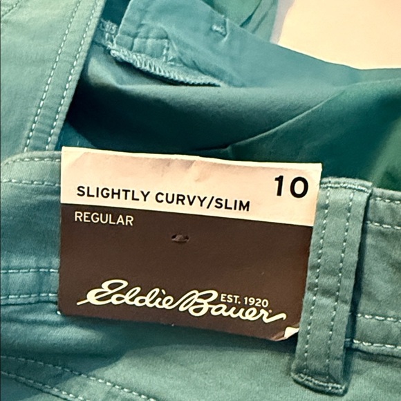 NWT Eddie Bauer Women's WR Cityscape Ankle Pant in Reef Blue Green Size 10 - Picture 10 of 11